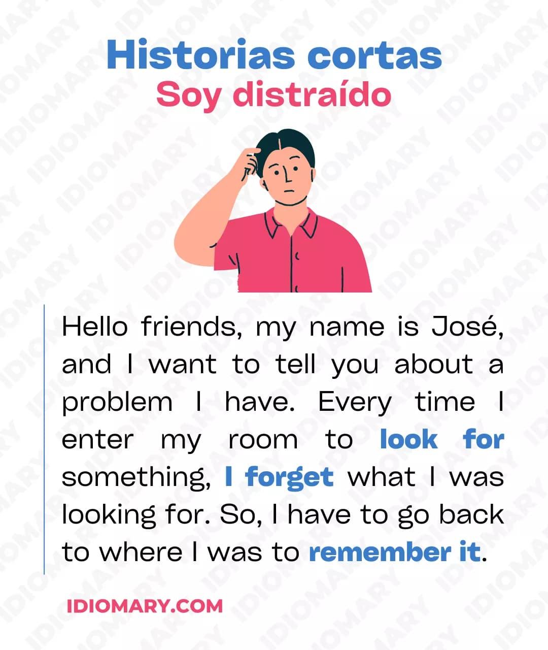 Soy distraído